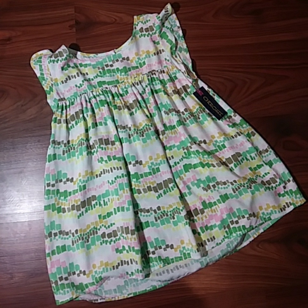 🆕 Multicolor ruffle sleeve Dress